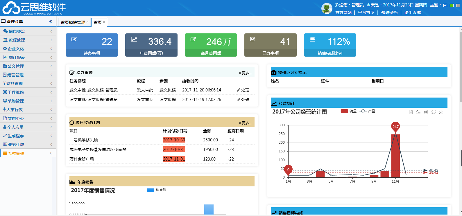 云思维智能OA办公平台 云思维智能OA办公平台